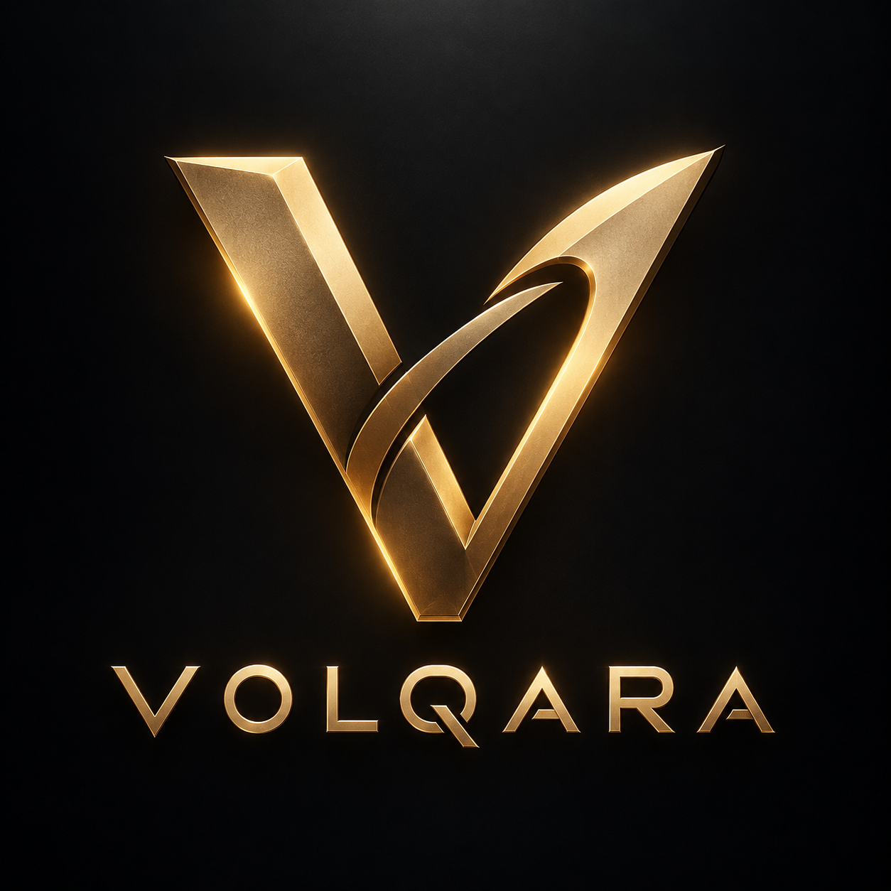 VOLQARA gold V emblem
